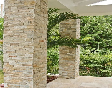 stackstone wall cladding sandstone, mesh wall cladding, yellow, beige, cream cladding by stone pavers melbourne, sydney, brisbane, canberra and adelaide.