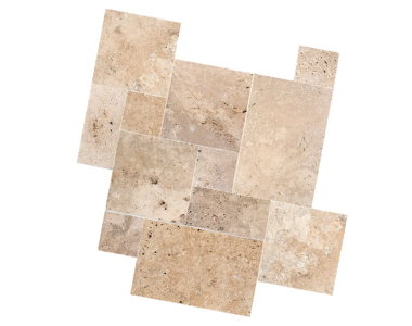 Rustica travertine french pattern pavers, beige tiles, stone pavers melbourne .