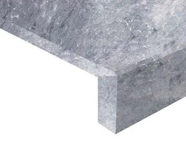 Pearl Grey Limestone Drop Face Rebate Pool Coping