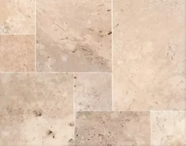Rustica Ivory Travertine French Pattern Tiles