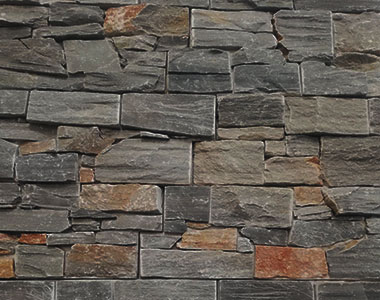 ebony ledgestone stone wall cladding