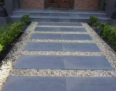 Bluestone steppers used as a pathway.