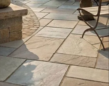 Himalayan sandstone pavers in an outdoor setting