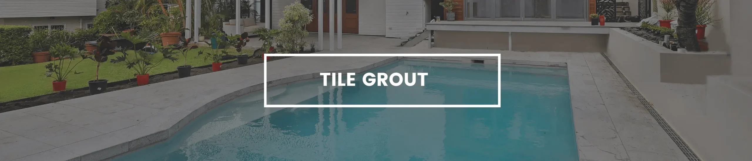 Tile grout banner