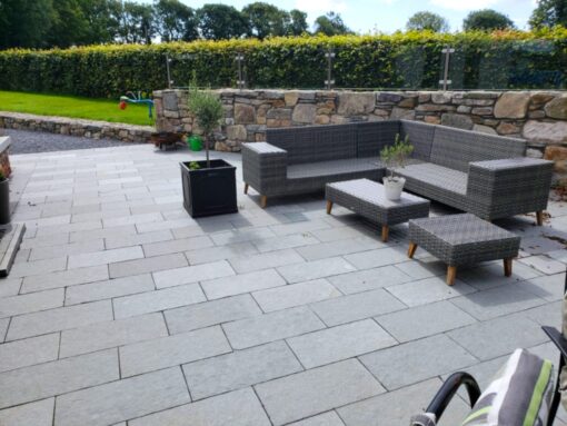London Grey Limestone Pavers Sandblasted - Image 2